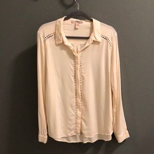 Forever 21 cream button up.